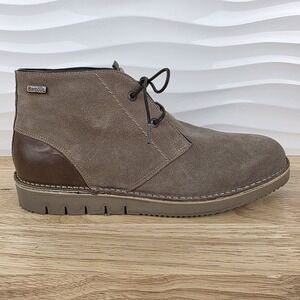 Barbour Kent Desert Boots Mens Size 10 Sand Suede Leather Lace Up Chukka Shoes